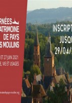 Journées du Patrimoine de Pays et des Moulins - Inscriptions prolongées jusqu'au 29 avril 2021